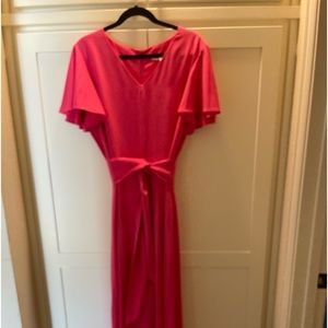 Belted flutter Sleeve Jumpsuit Preston and York wide leg